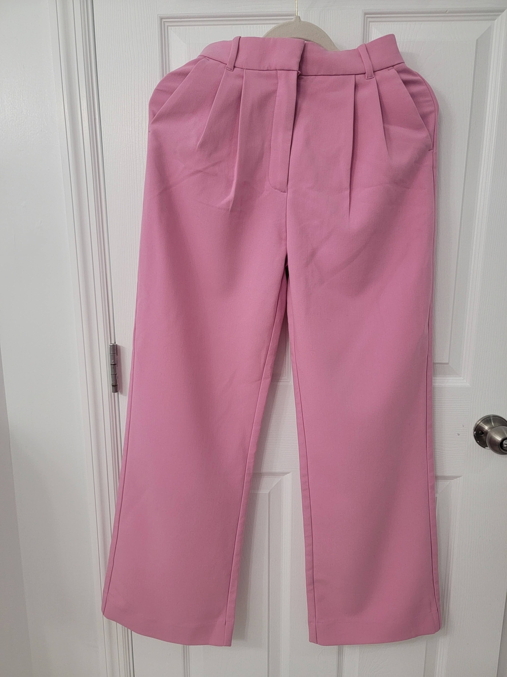 Abercrombie & Fitch Pink High-Waisted Pleated Wide Leg Pants Size 2